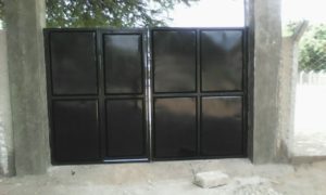 Front gate painted Mayega